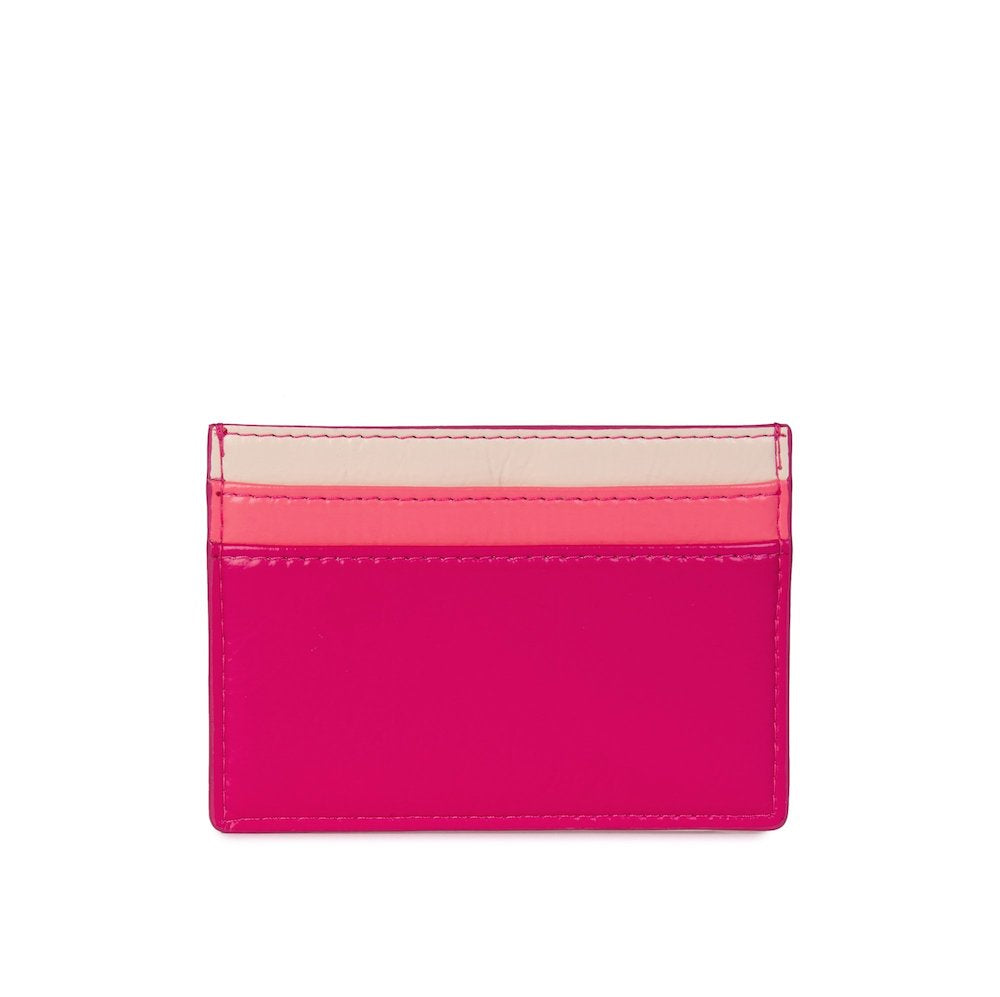 Pink Tricolour Vegan Card Holder | The Colvin