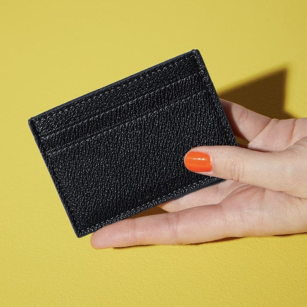 Black Textured Card Holder | The Colvin