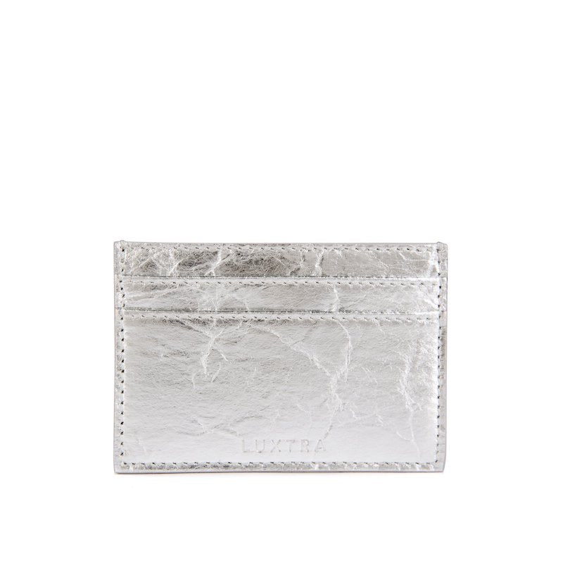 Silver Piñatex Card Holder | The Colvin